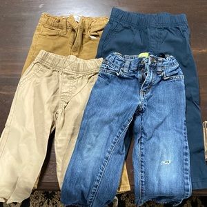 Lot of Three Boys Slacks and One Laor of Jeans-3T Gently Worn